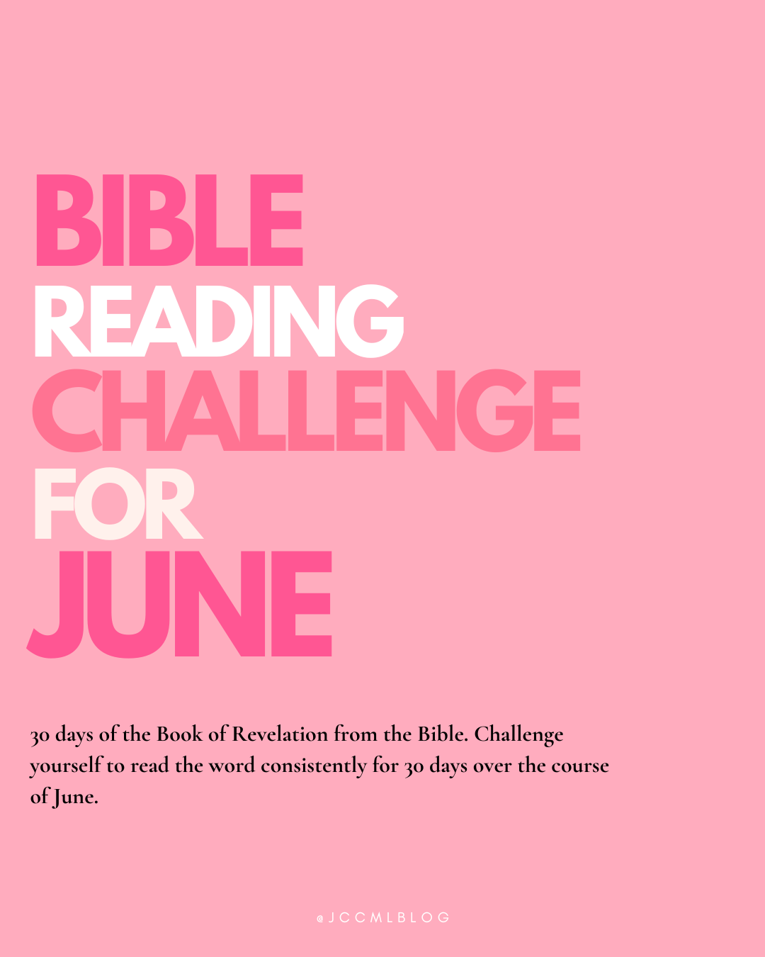 June Bible Challenge-The Book of Revelation