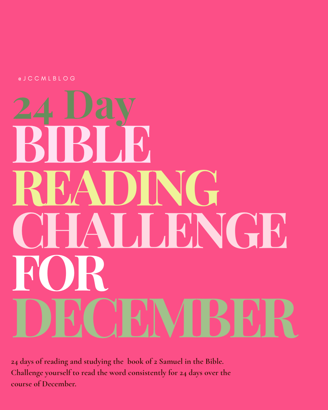 24-Day Bible Challenge-2 Samuel
